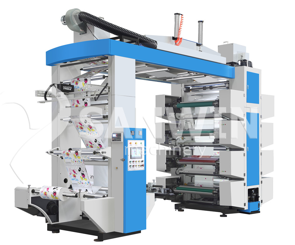 Stack Type Eight Color Flexo Printing Machine 