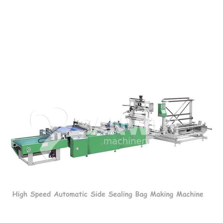 High Speed Multi-Functional Side Sealing Bag Making Machine with Triangle Folding Device